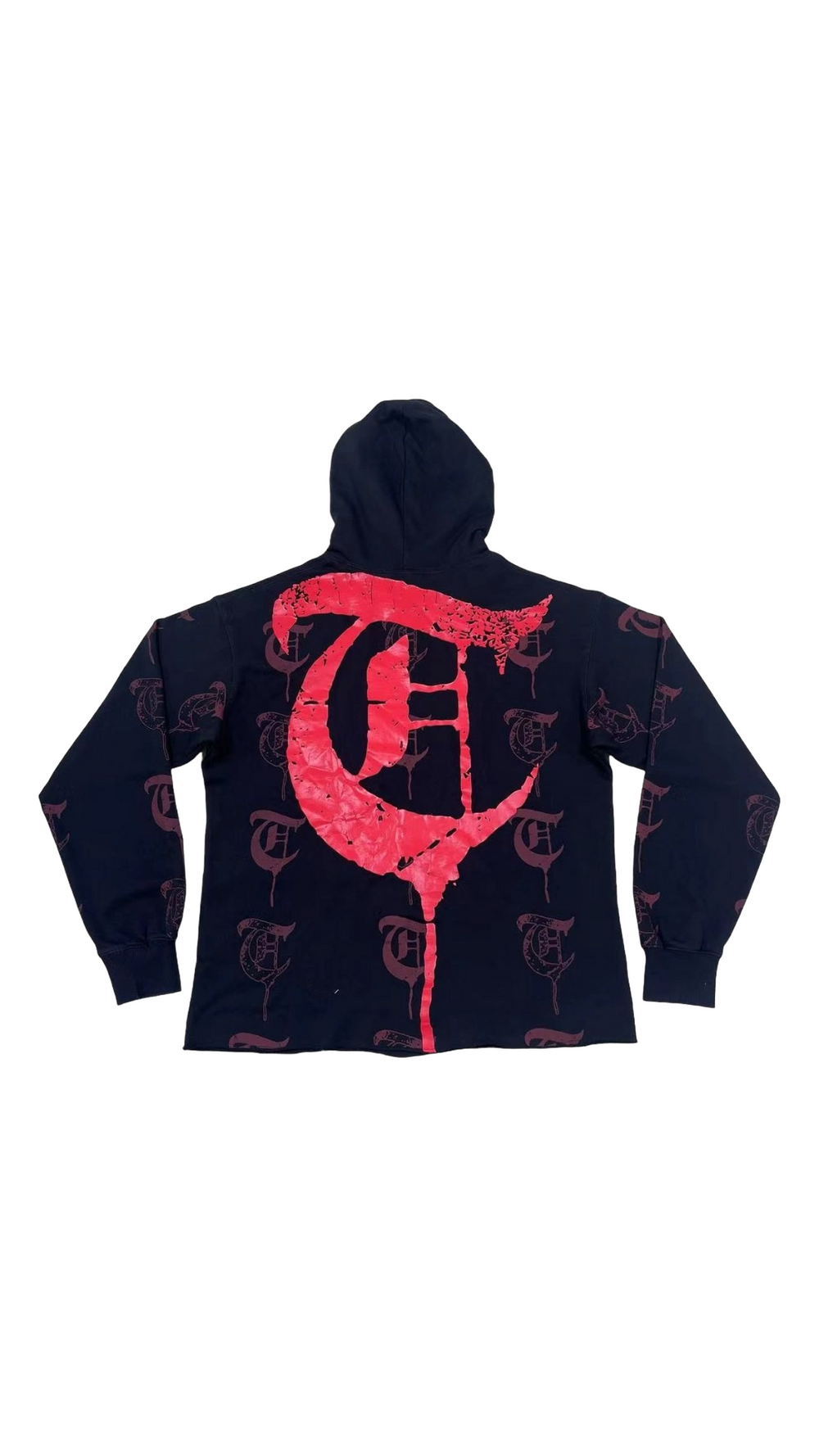 TRNCHS "EHAB" HOODIE (BLK/RED)