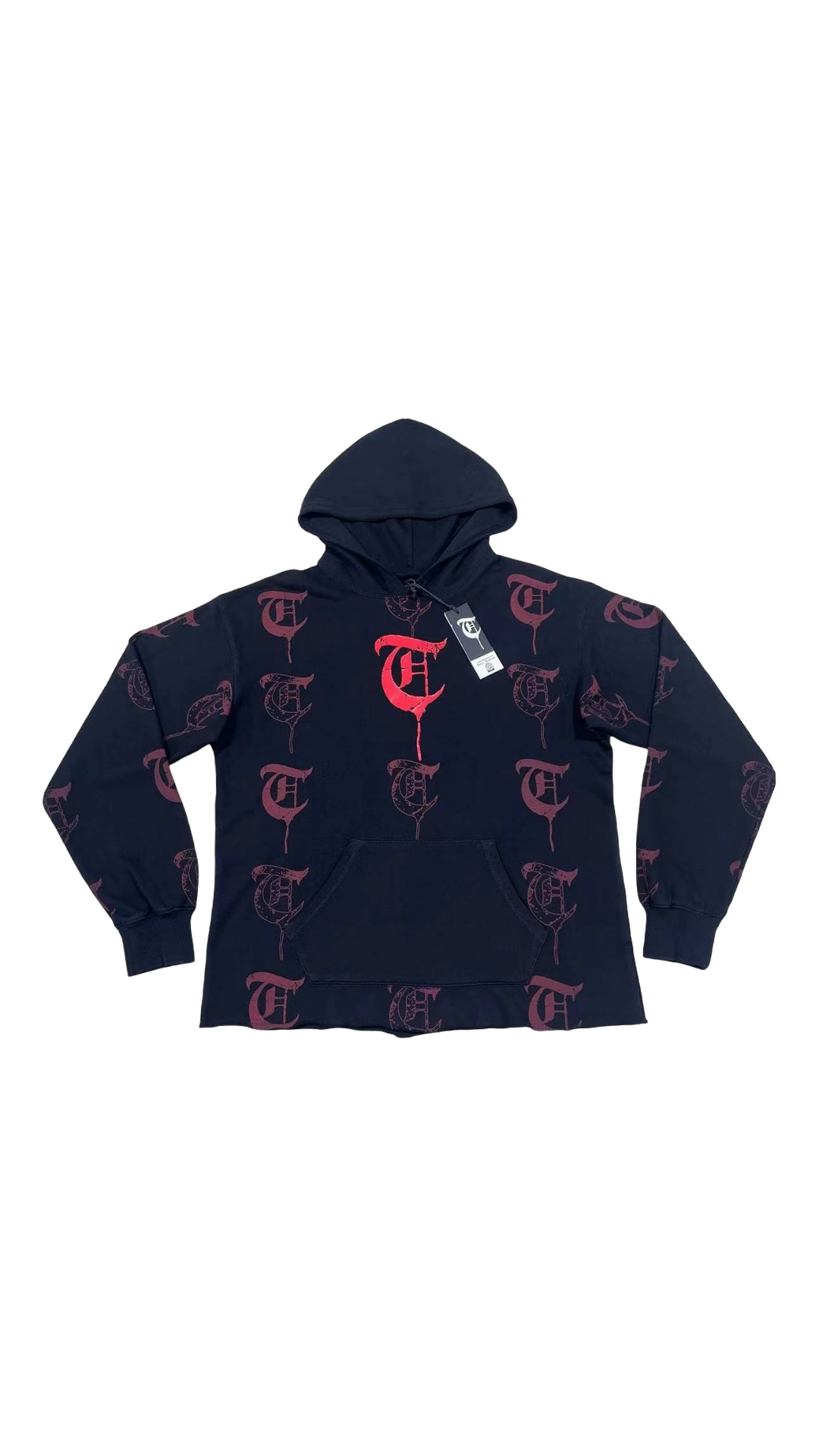 TRNCHS "EHAB" HOODIE (BLK/RED)