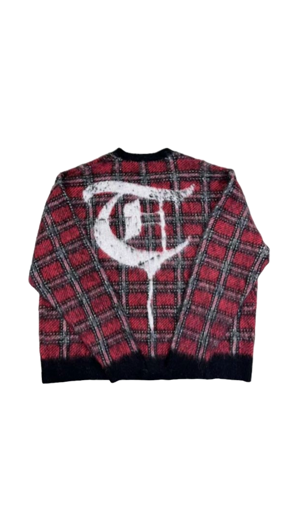 TRNCHS "CARLTON BANKS" RED CARDIGAN