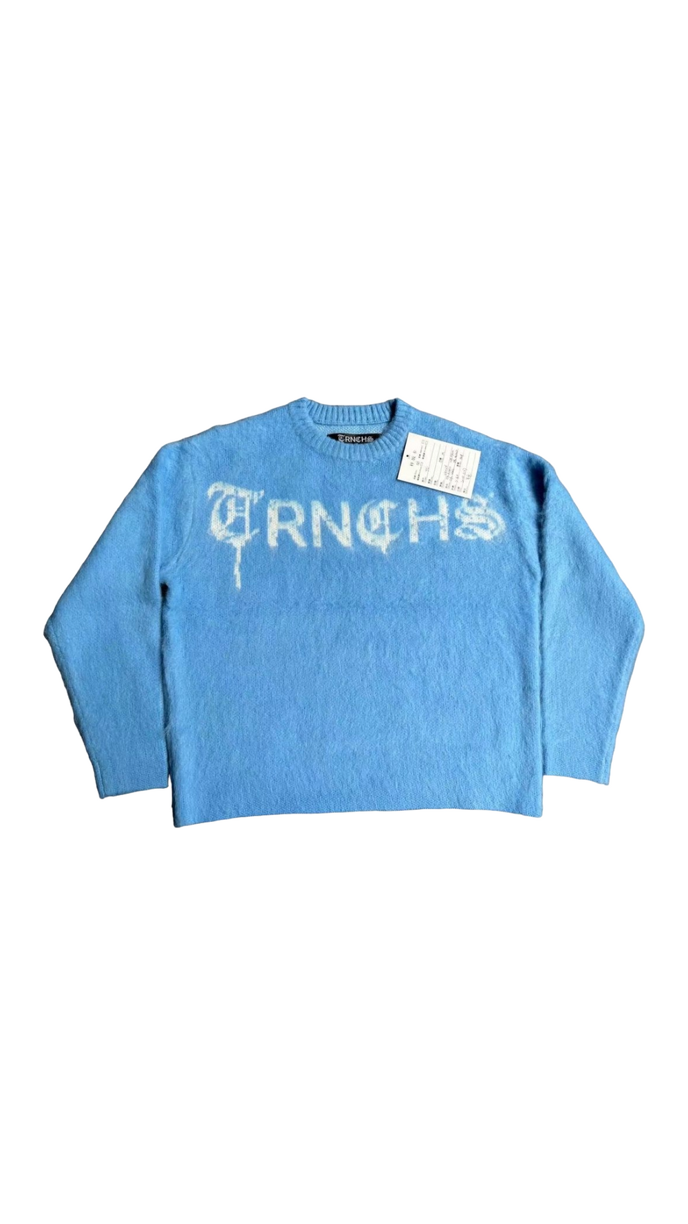 TRNCHS "MOHAIR BLEND" SWEATER (BLU/WHT)