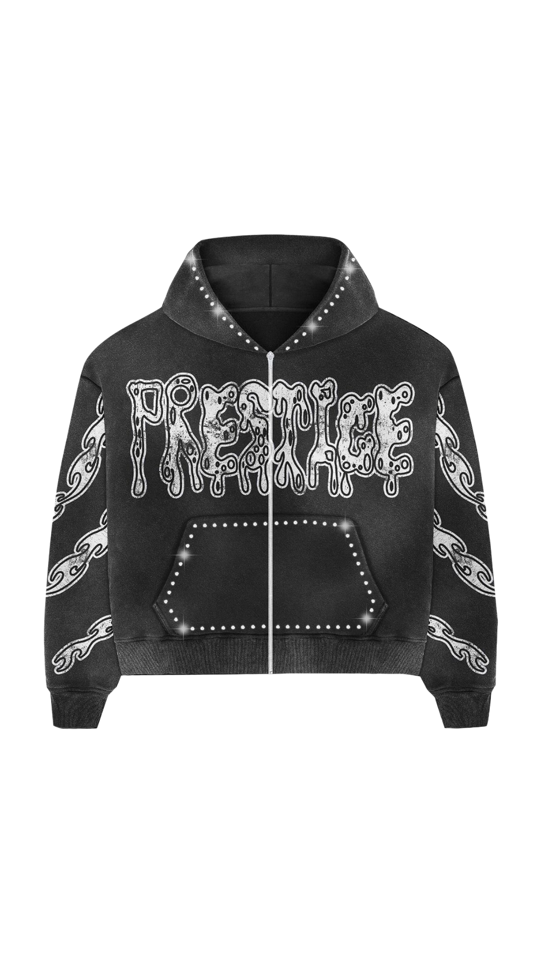 PRESTIGE BLACK "DRIPPY" HOODIE