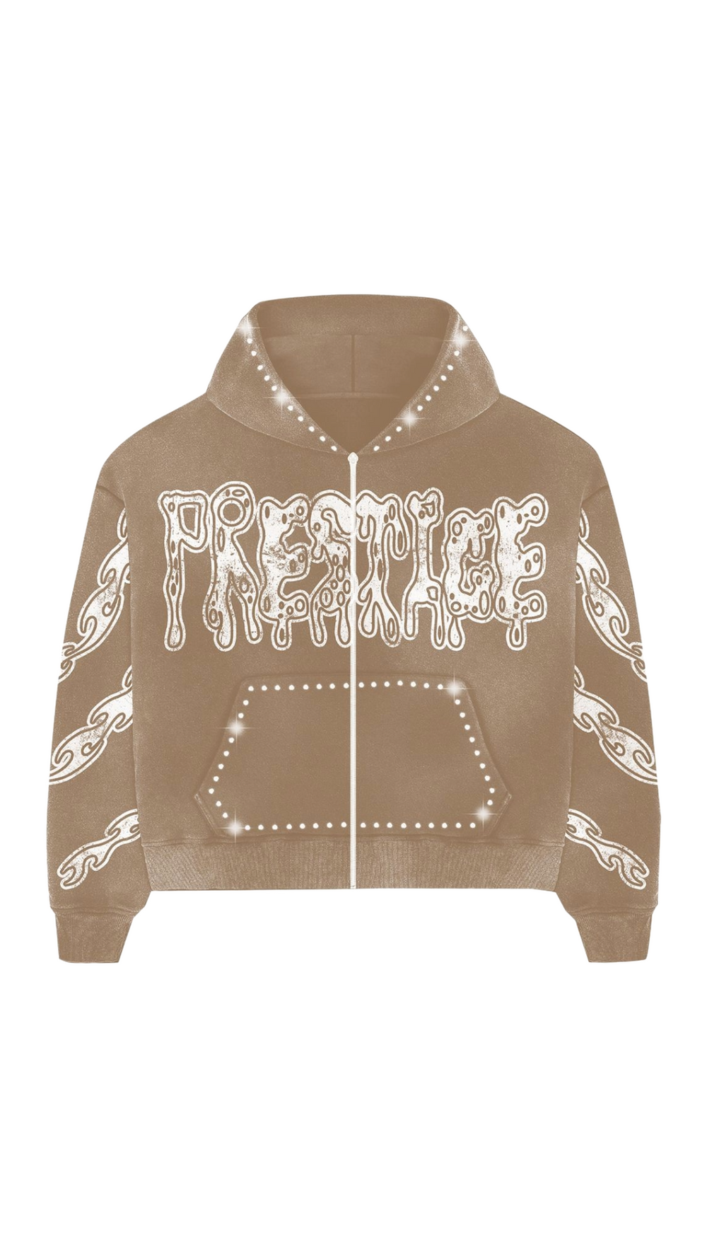 PRESTIGE BROWN "DRIPPY" HOODIE