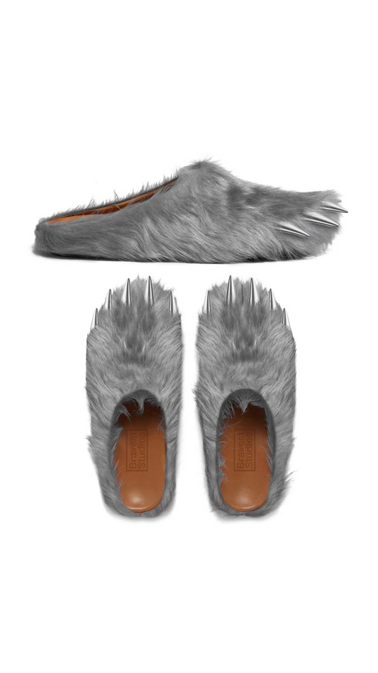 BRAVEST STUDIOS GREY BEAR CLAW MULES