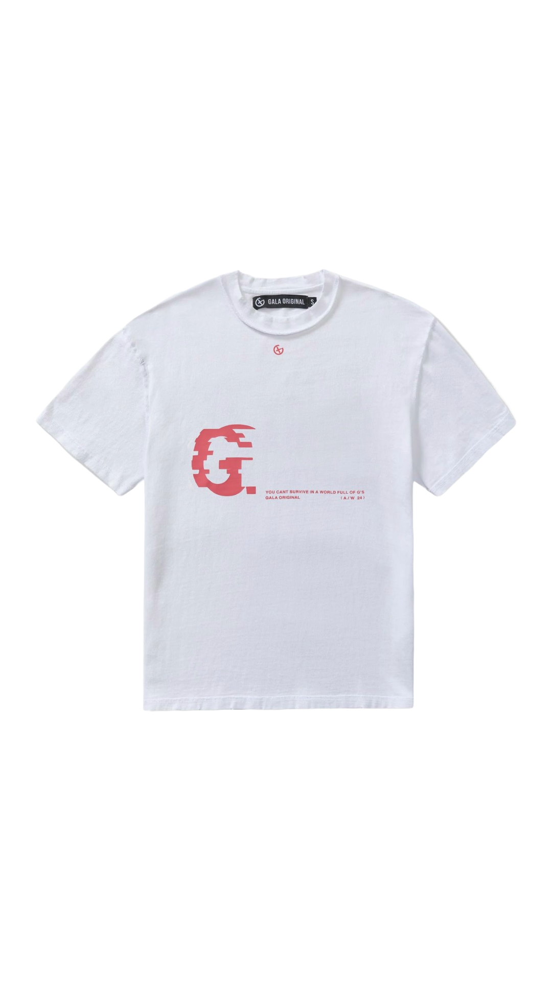 GALA "GLITCH" TEE WHITE