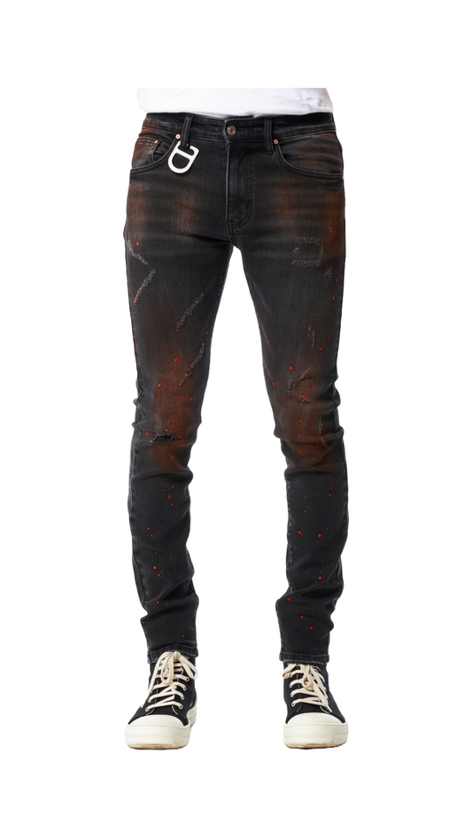 GALA "NERO" DENIM (BLK/RED)