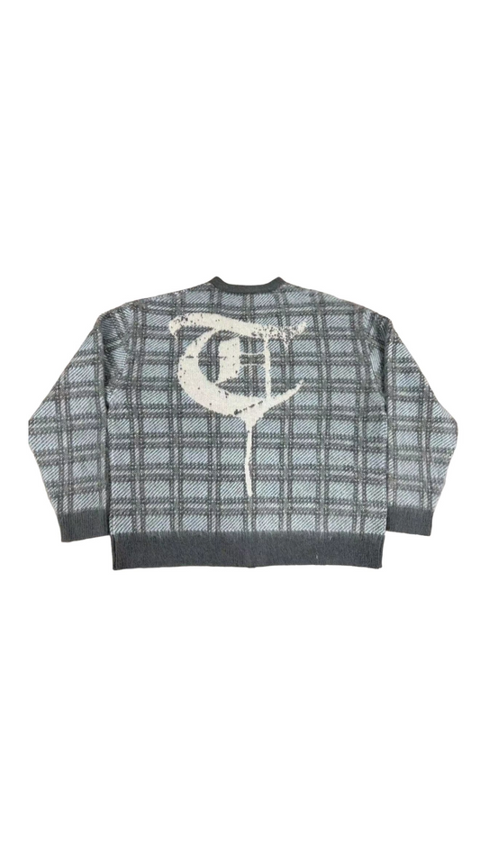 TRNCHS "CARLTON BANKS" BLUE CARDIGAN