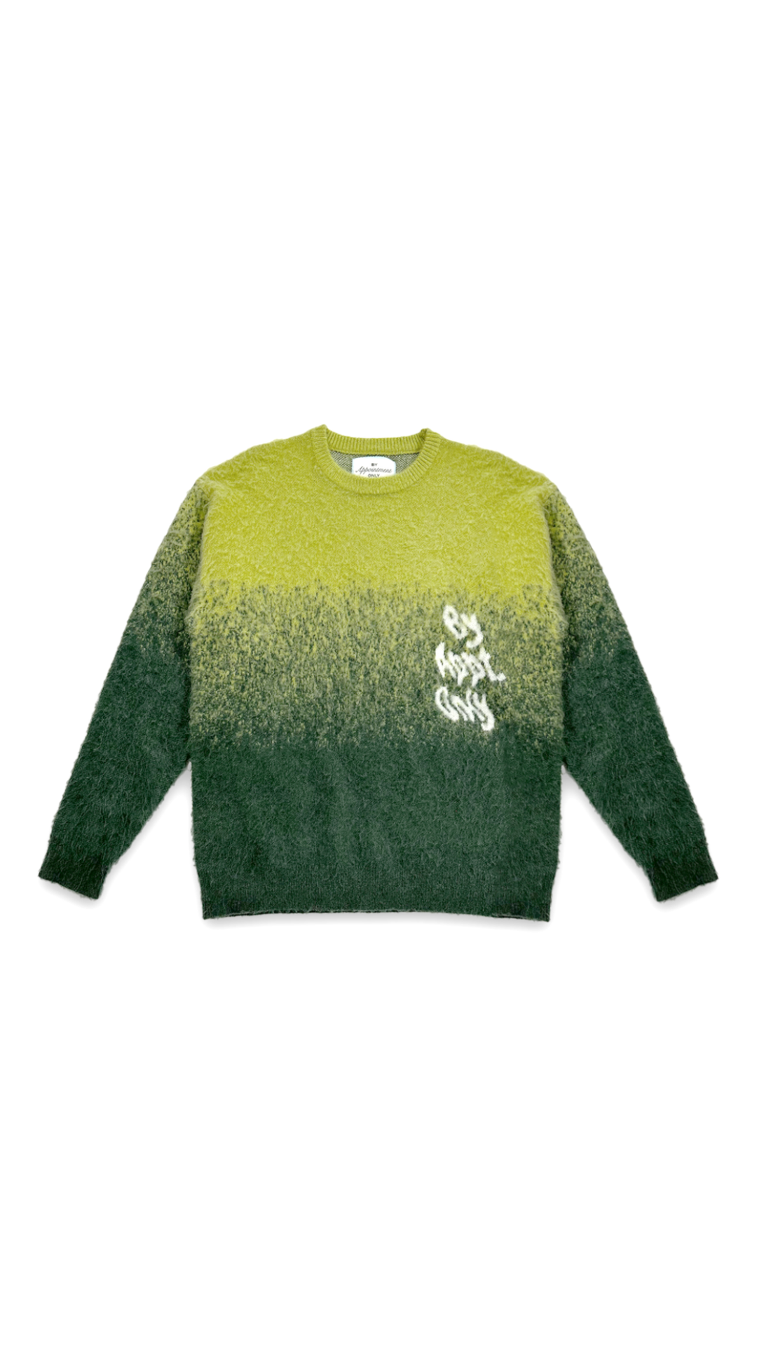 BAO GREEN MELTED MOHAIR SWEATER