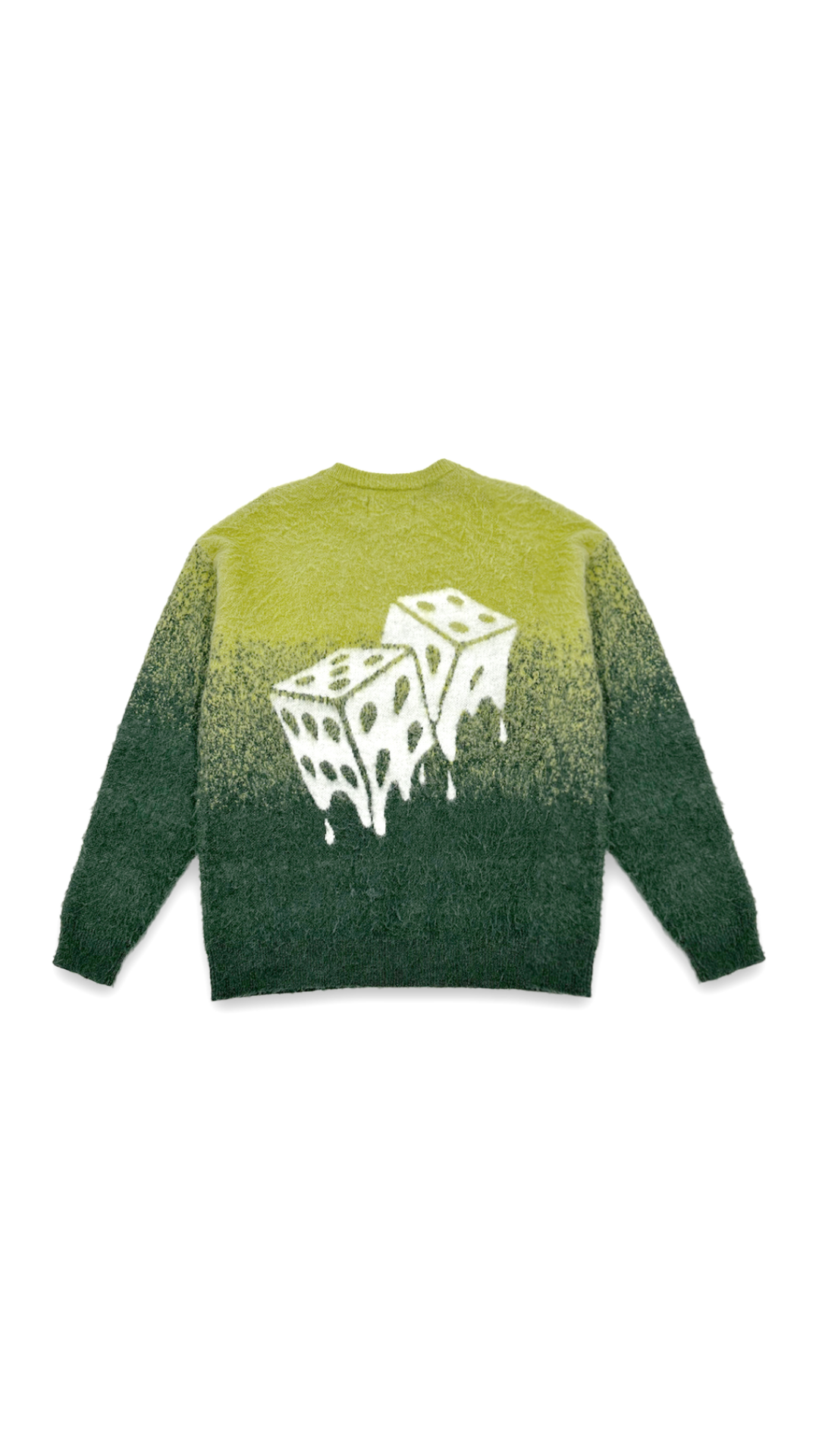 BAO GREEN MELTED MOHAIR SWEATER