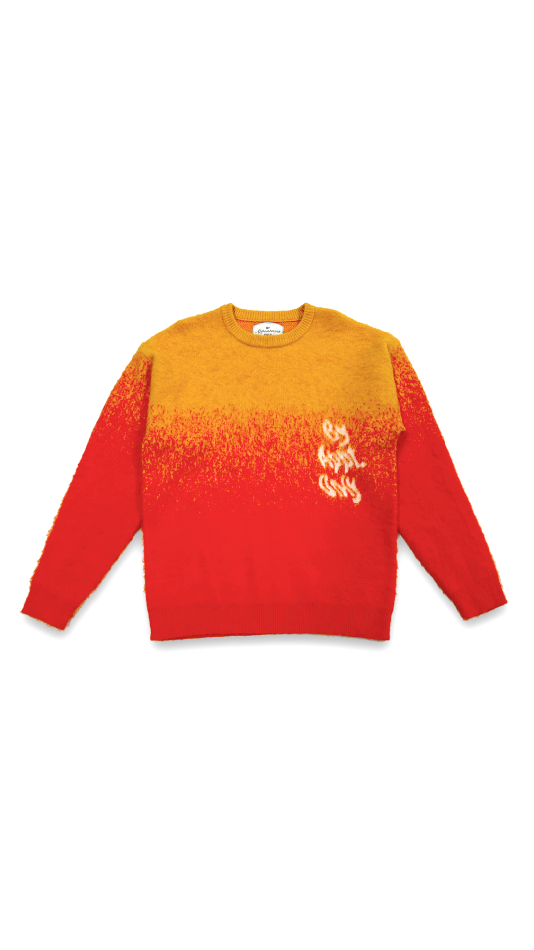 BAO ORANGE MELTED MOHAIR SWEATER