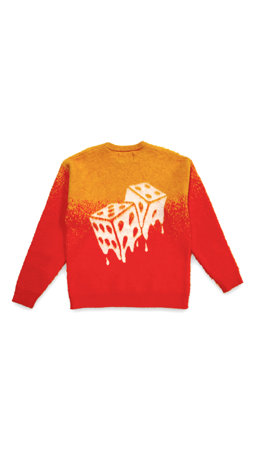 BAO ORANGE MELTED MOHAIR SWEATER