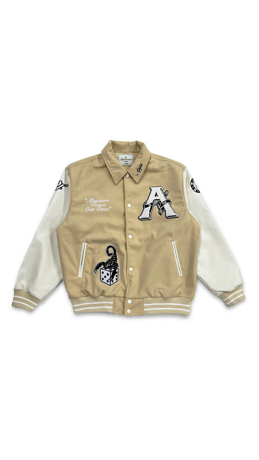 BAO VARSITY JACKET (BEIGE/CREAM)