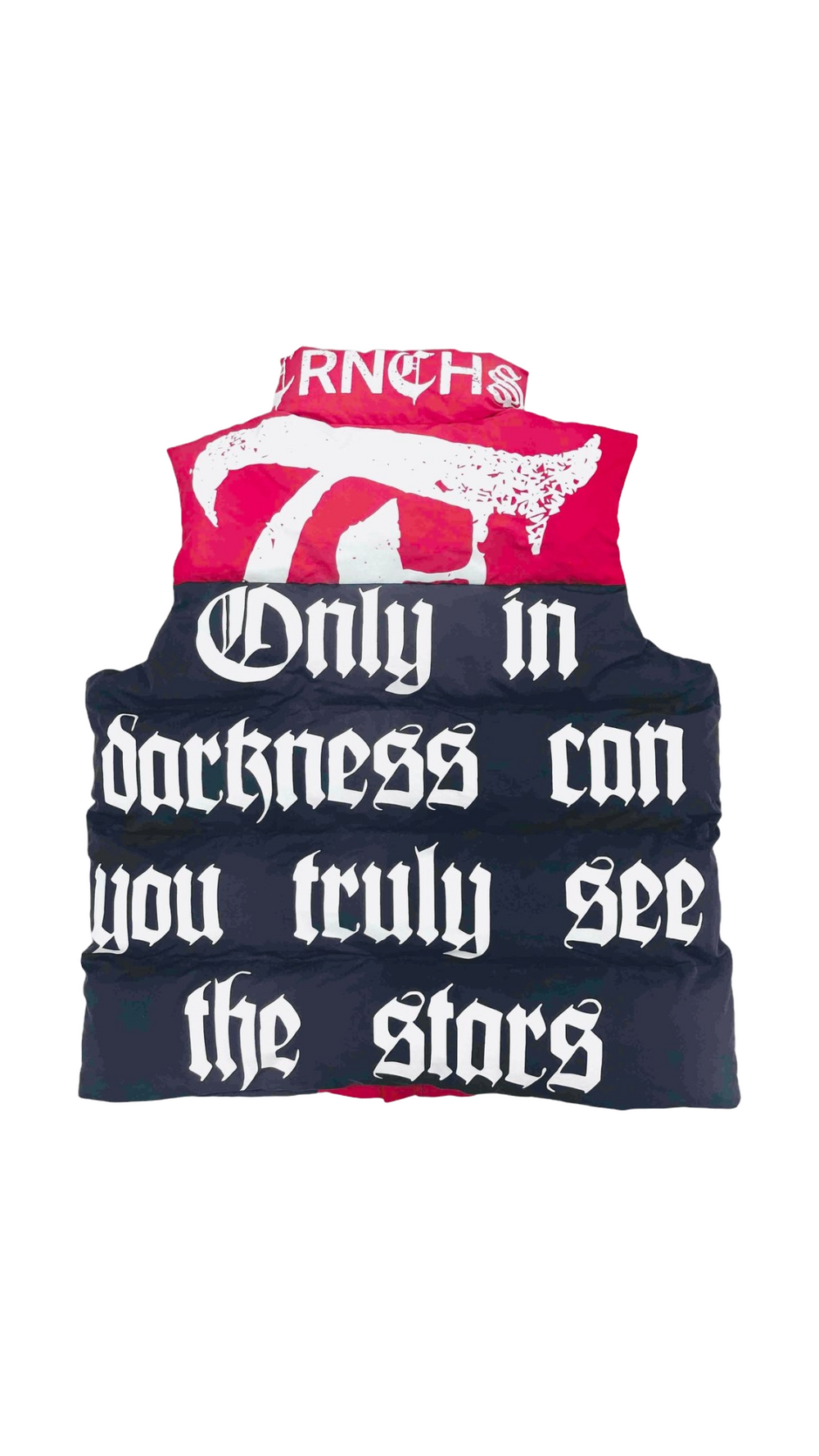 TRNCHS "AURORA" RED/BLACK PUFFER VEST