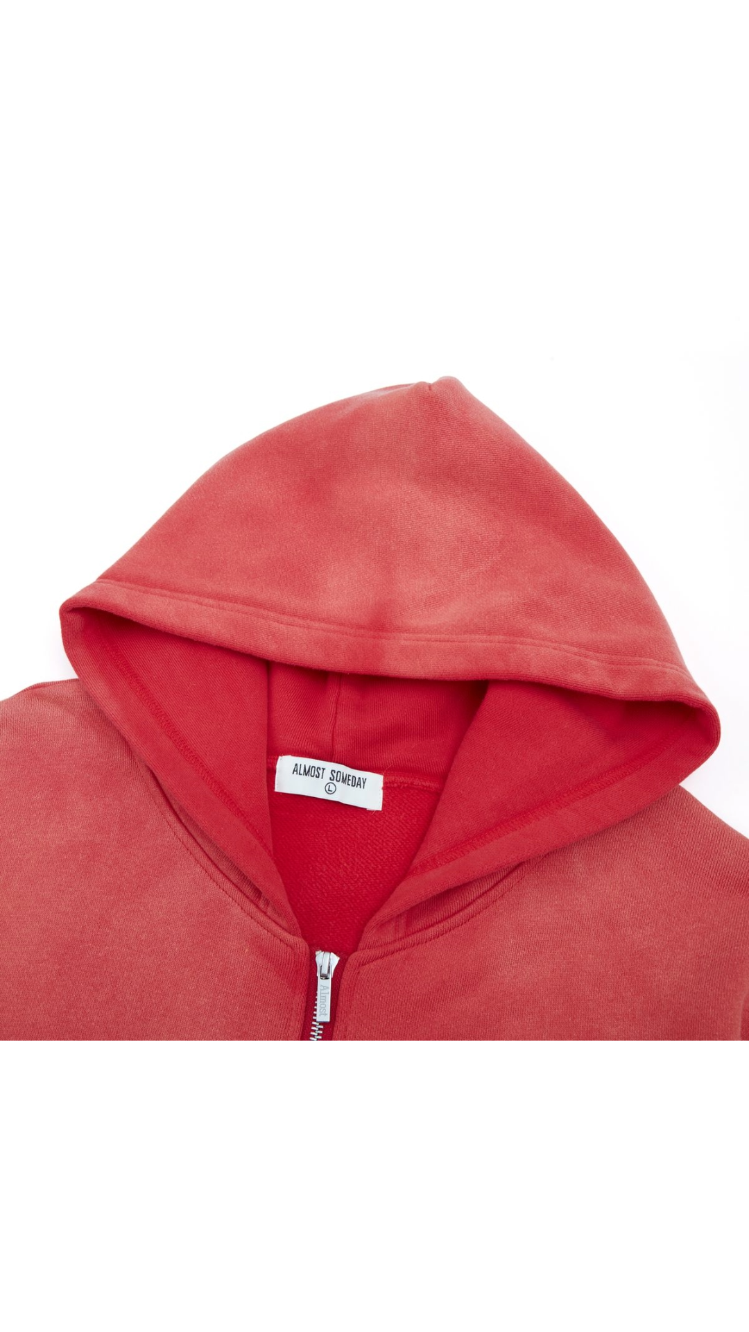 AS RED RUNWAY ZIP-UP HOODIE