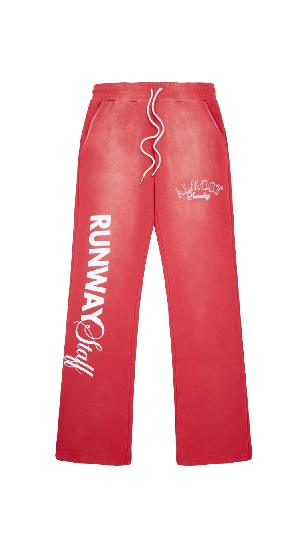 AS RED RUNWAY FLARES