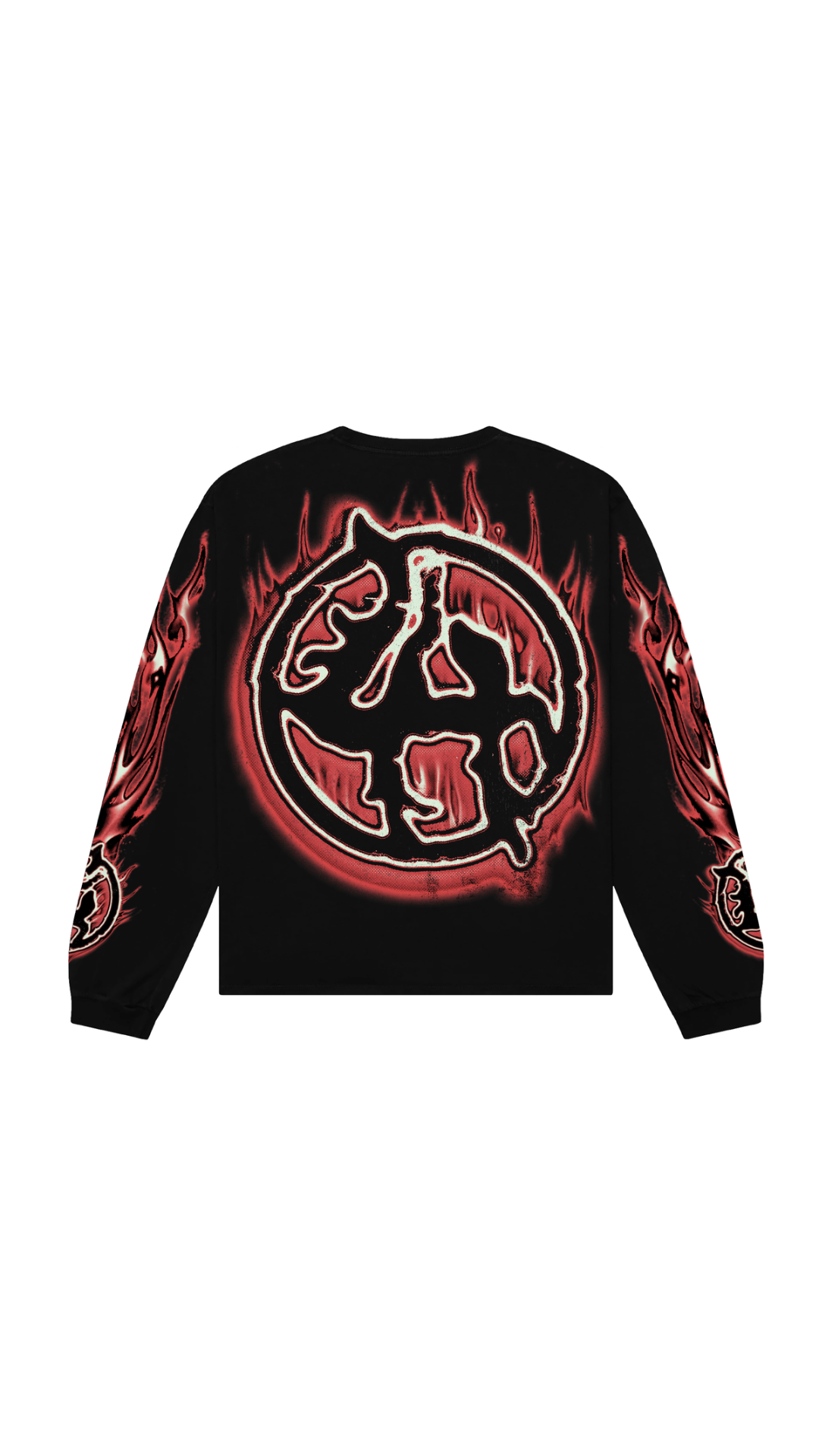 LH "FLAMES" LONGSLEEVE (RED)