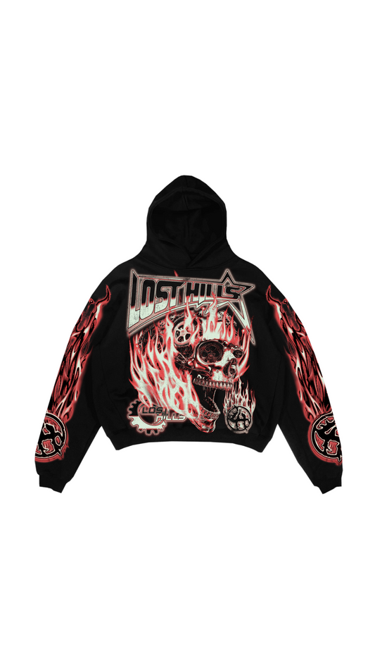 LH "FLAMES" HOODIE (RED)