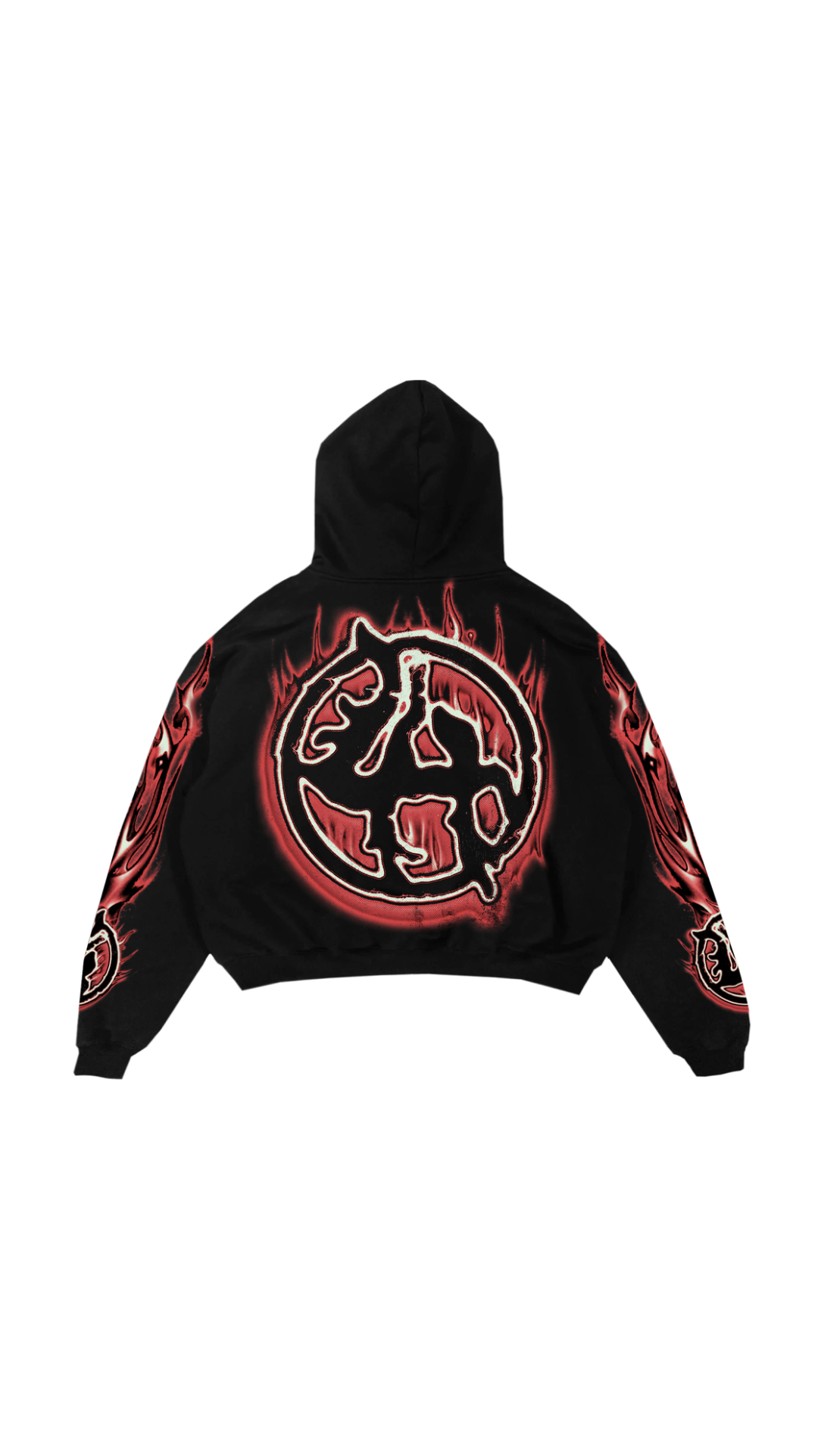 LH "FLAMES" HOODIE (RED)