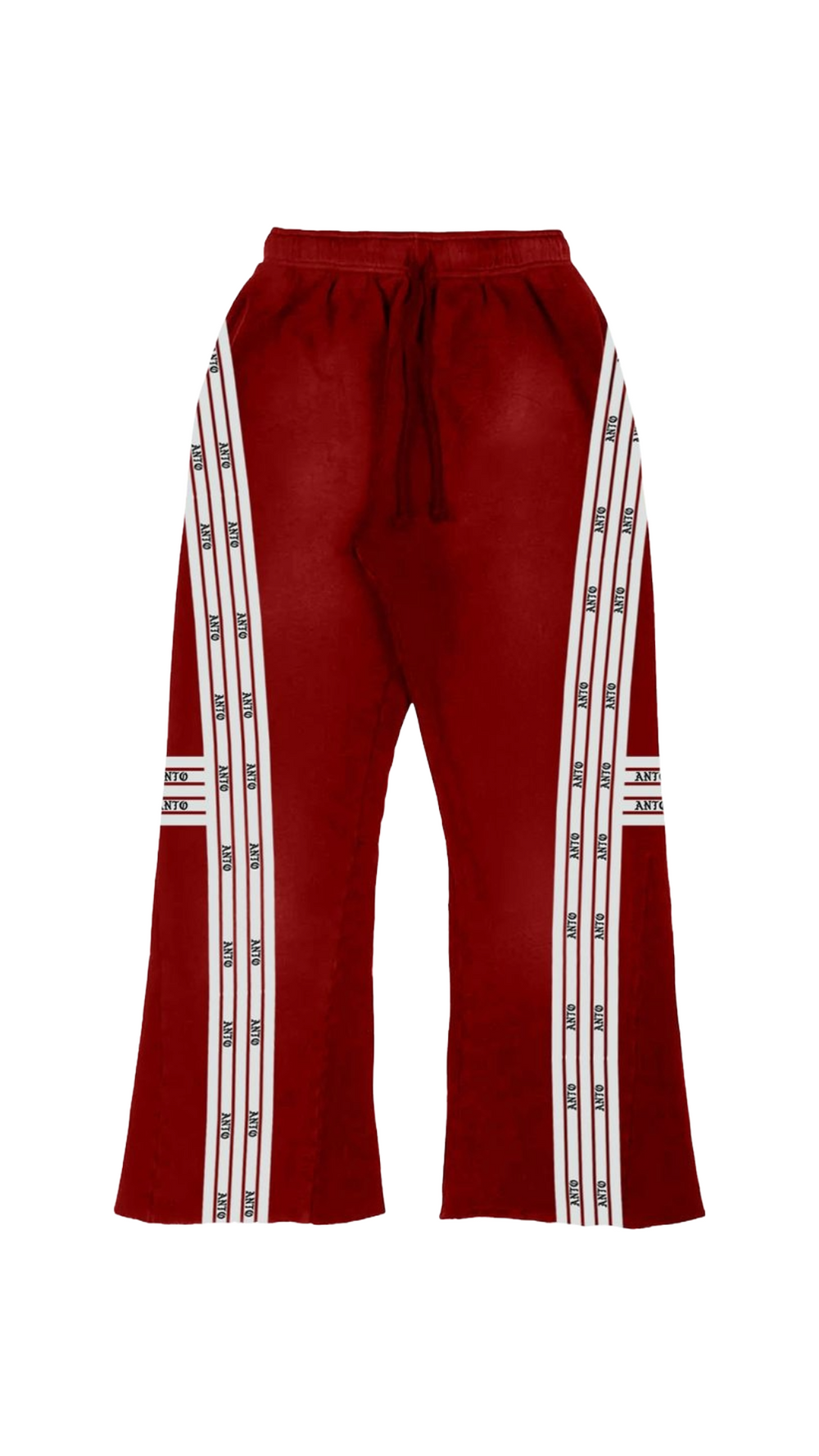 ANTO RED OVERSIZED FLARE SWEATS