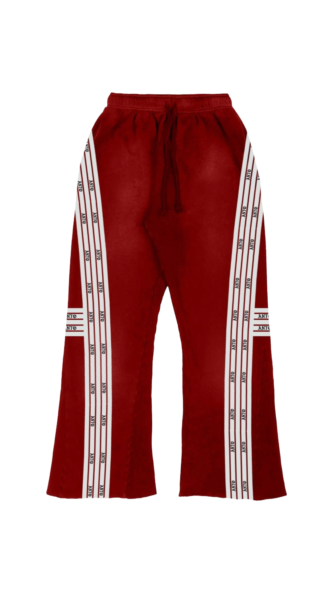 ANTO RED OVERSIZED FLARE SWEATS