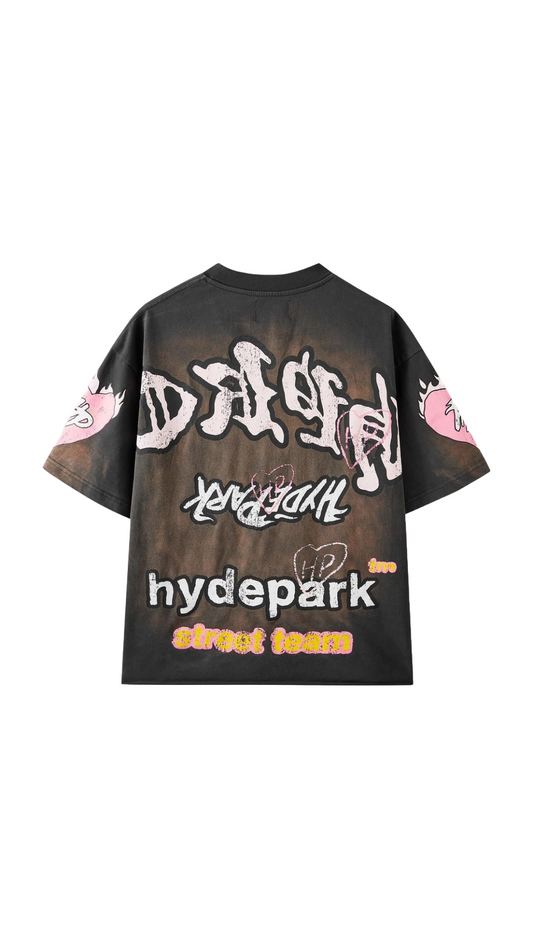 HP STREET TEAM CREW TEE (BUBBLE GUM)