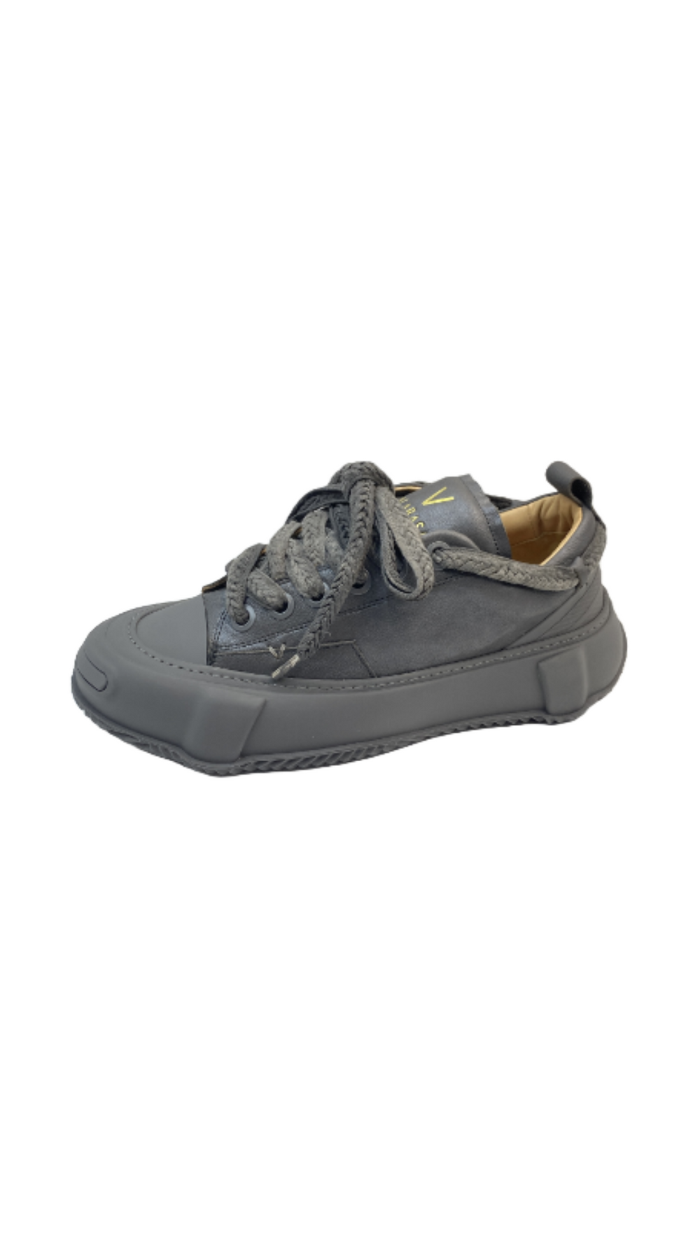 VALABASAS "VISION" GRAY LEATHER LOW TOP