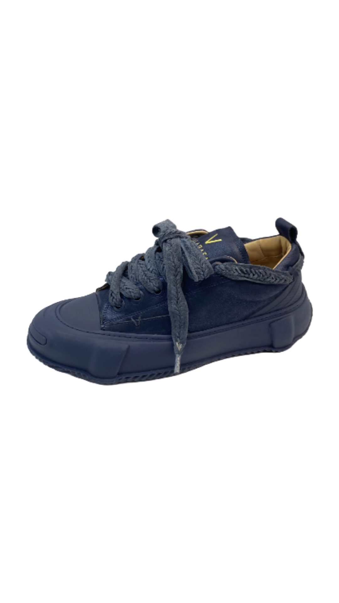 VALABASAS "VISION" NAVY LEATHER LOW TOP