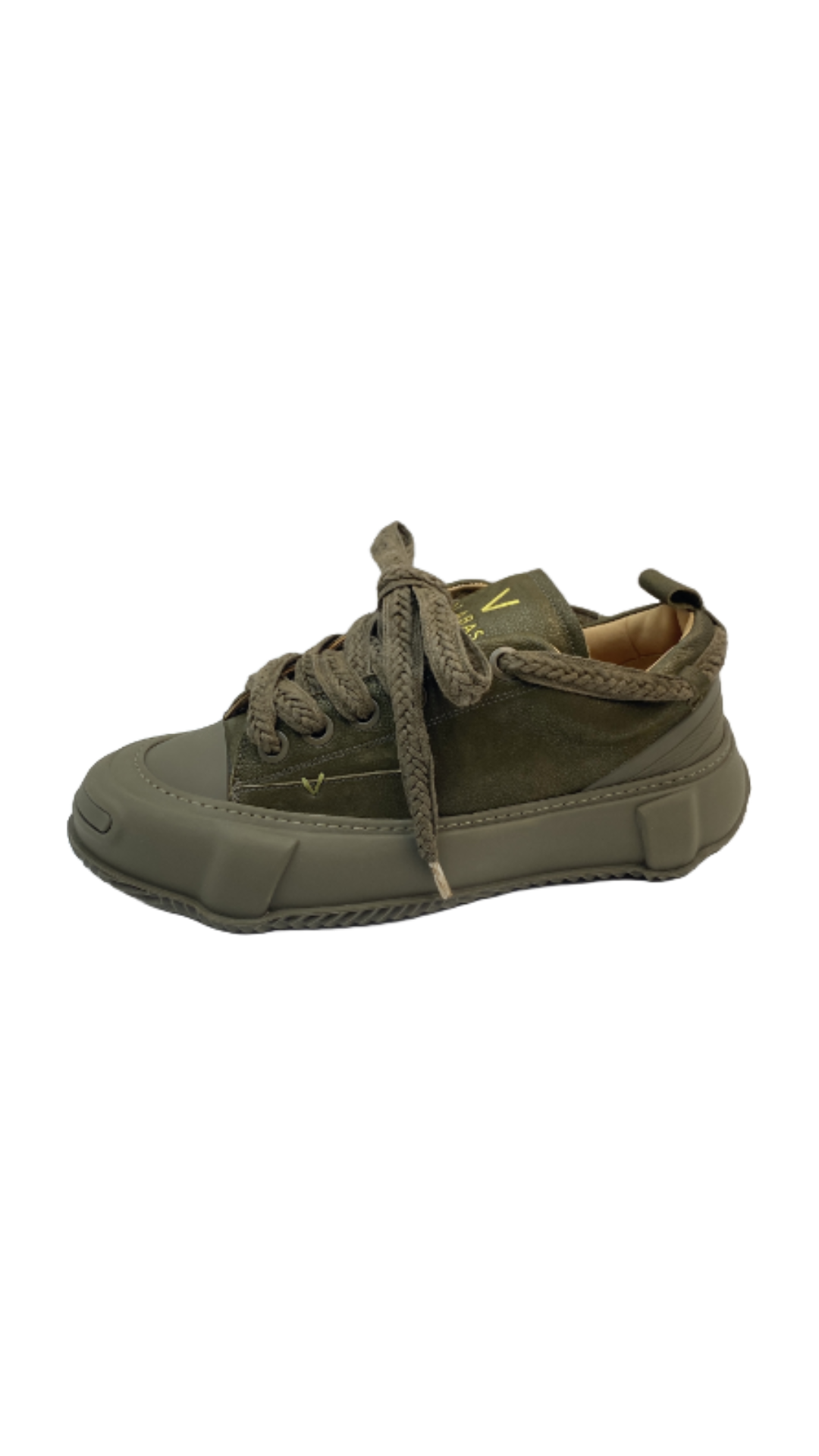 VALABASAS "VISION" GREEN LEATHER LOW TOP