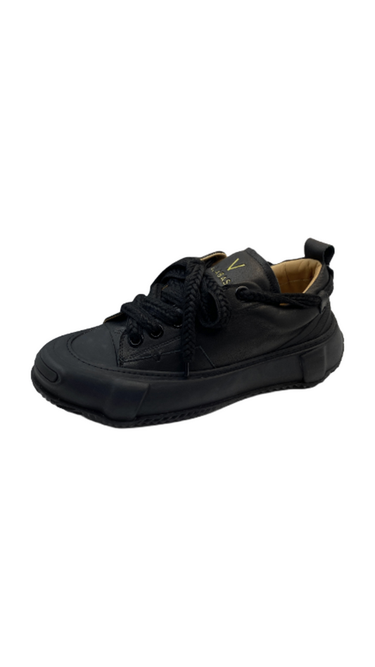 VALABASAS "VISION" BLACK LEATHER LOW TOP