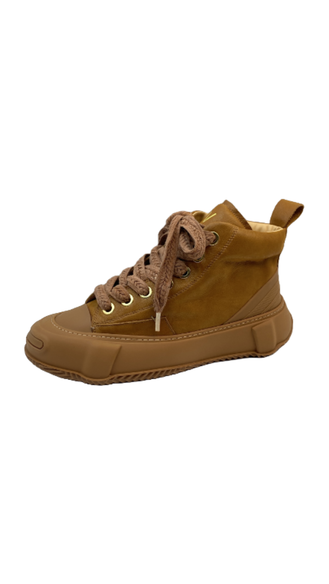 VALABASAS "VISION" BROWN LEATHER HIGH TOP