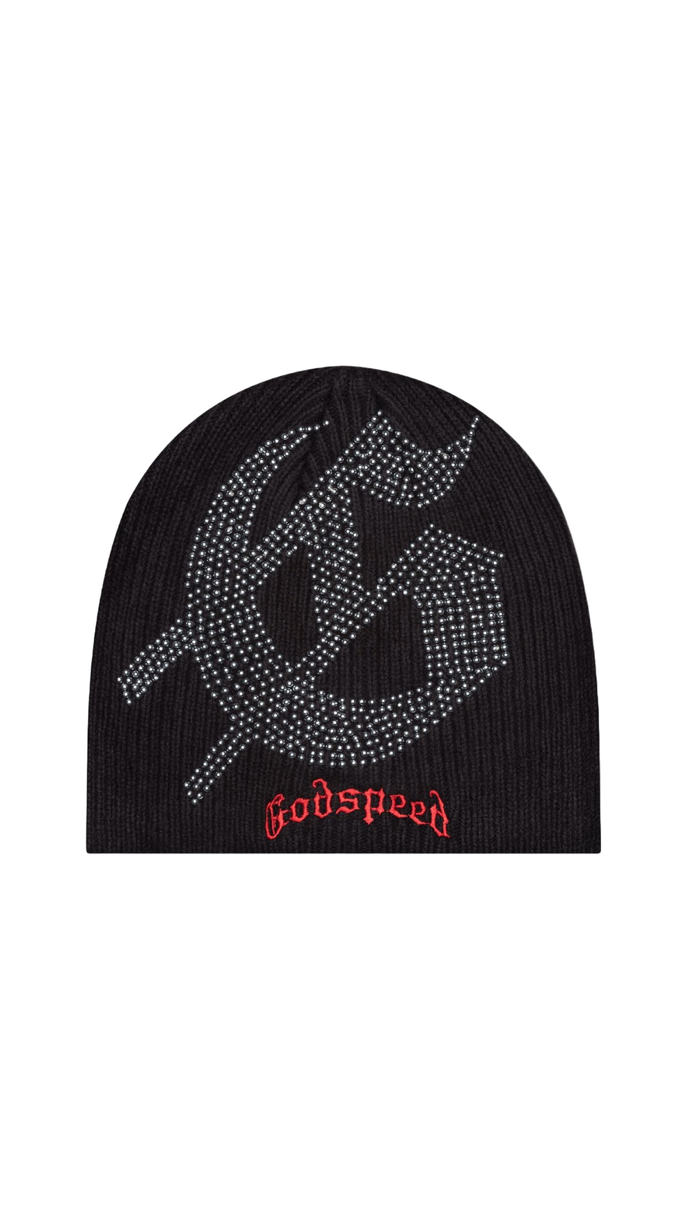 GODSPEED STUDDED BEANIE (RED/BLACK)