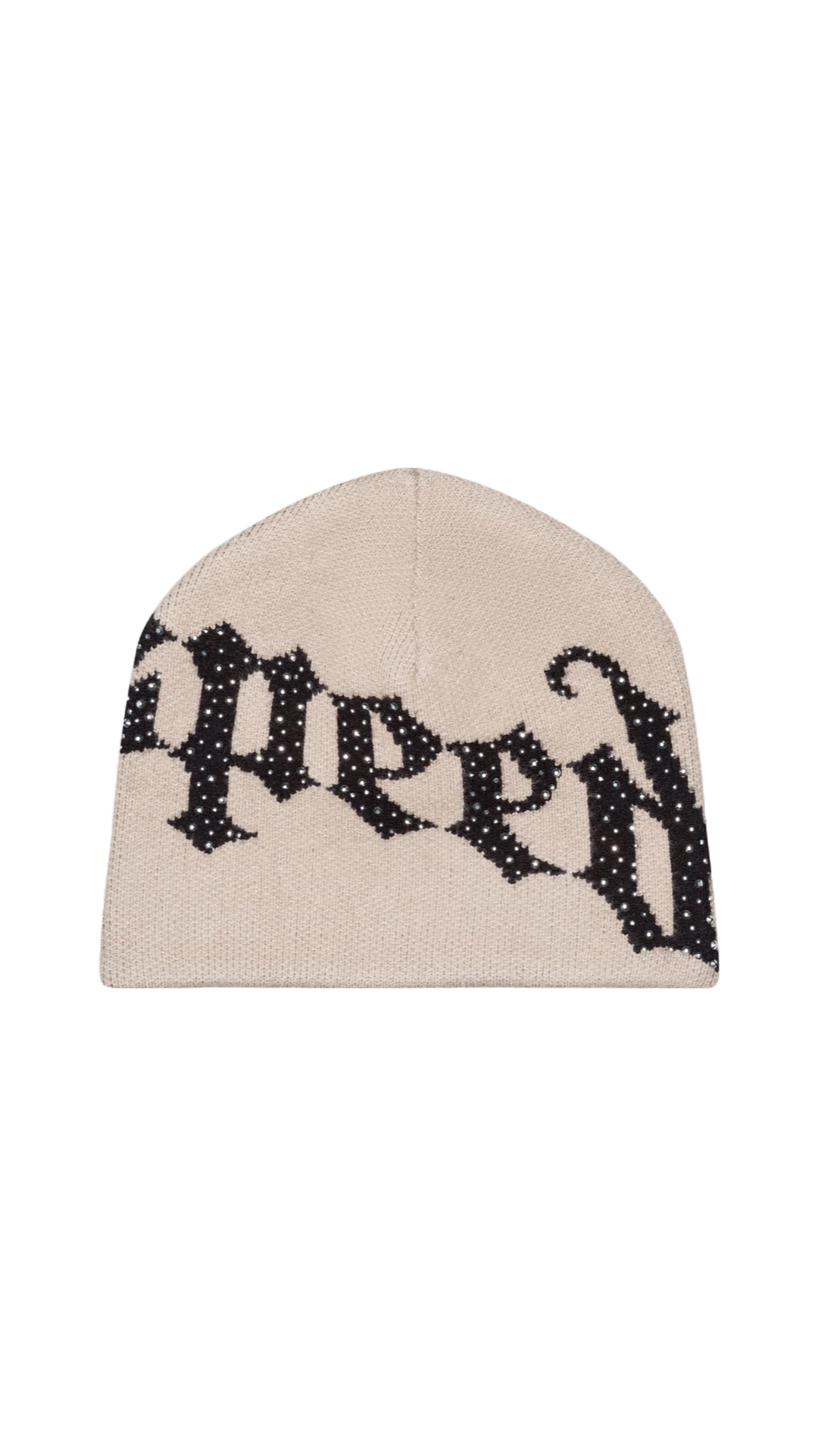 GODSPEED OG LOGO STUDDED BEANIE (TAN/BLK)