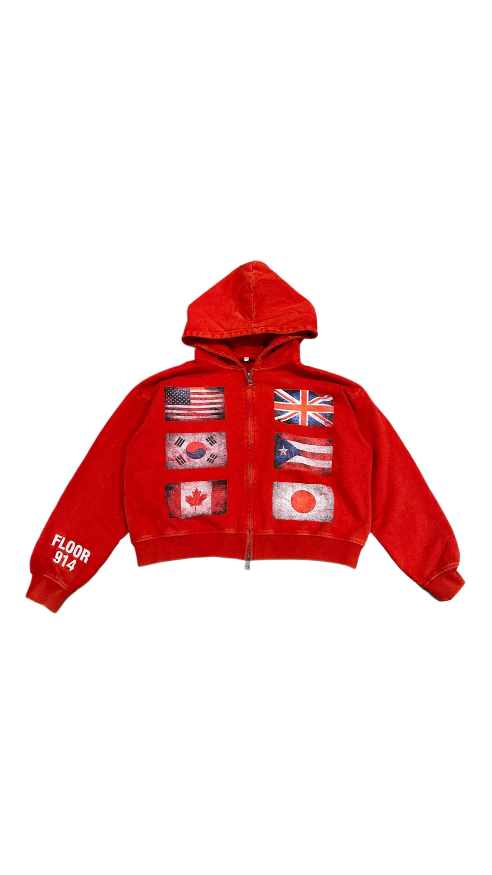 FLOOR914 RED FLAG FORCE ZIP UP