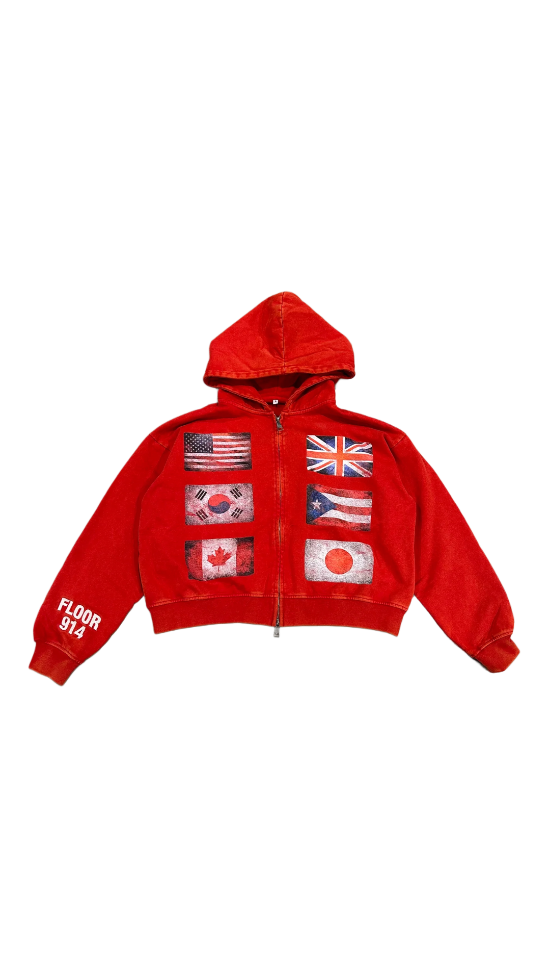 FLOOR914 RED FLAG FORCE ZIP UP