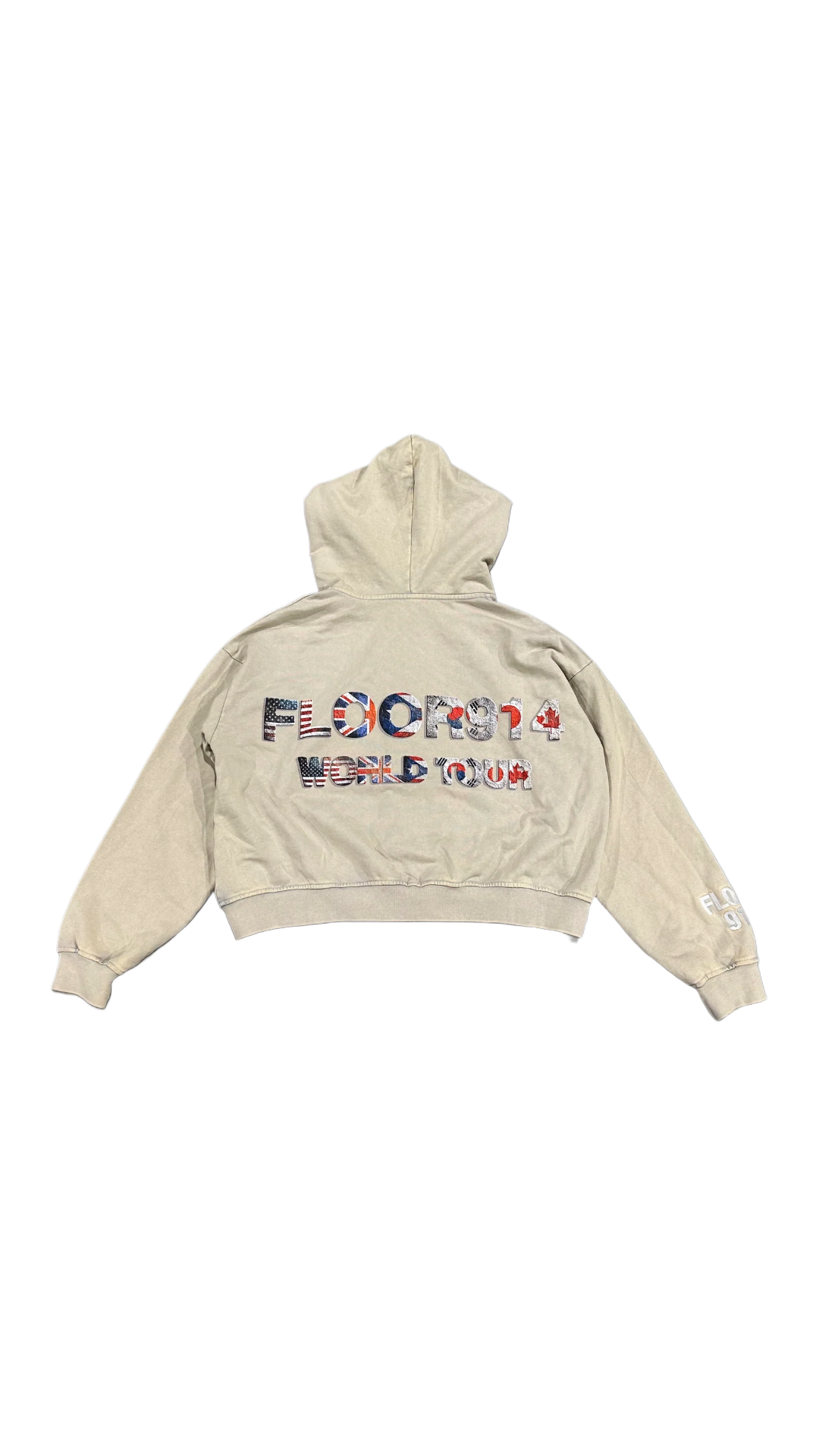 FLOOR914 GREY FLAG FORCE ZIP UP