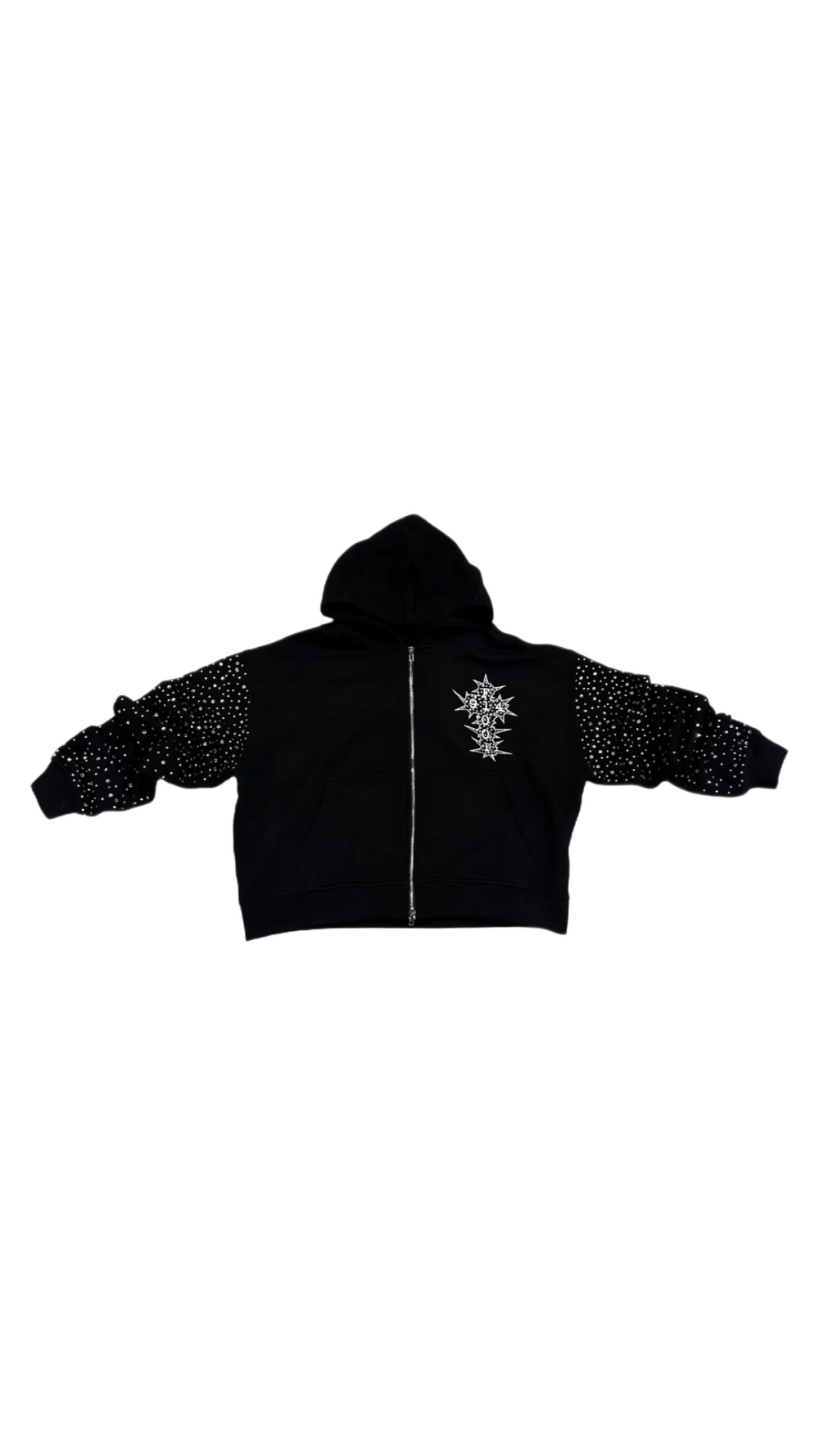 FLOOR914 BLACK CHROMATIC CROSS ZIP UP