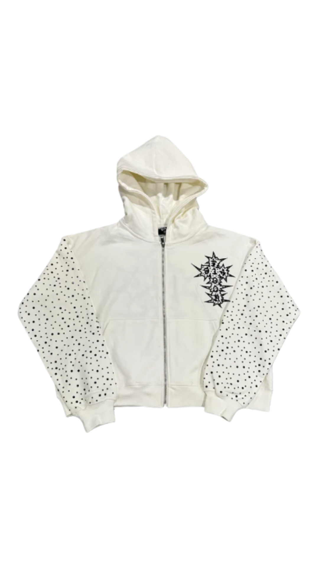 FLOOR914 WHITE CHROMATIC CROSS ZIP UP