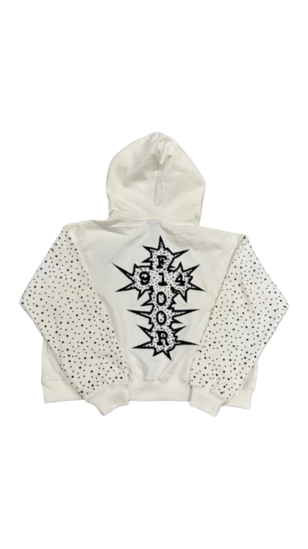 FLOOR914 WHITE CHROMATIC CROSS ZIP UP