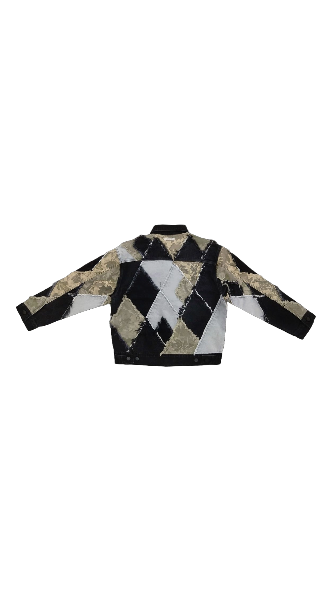 LA "PANTAGES" ARGYLE CAMO TRUCKER JACKET