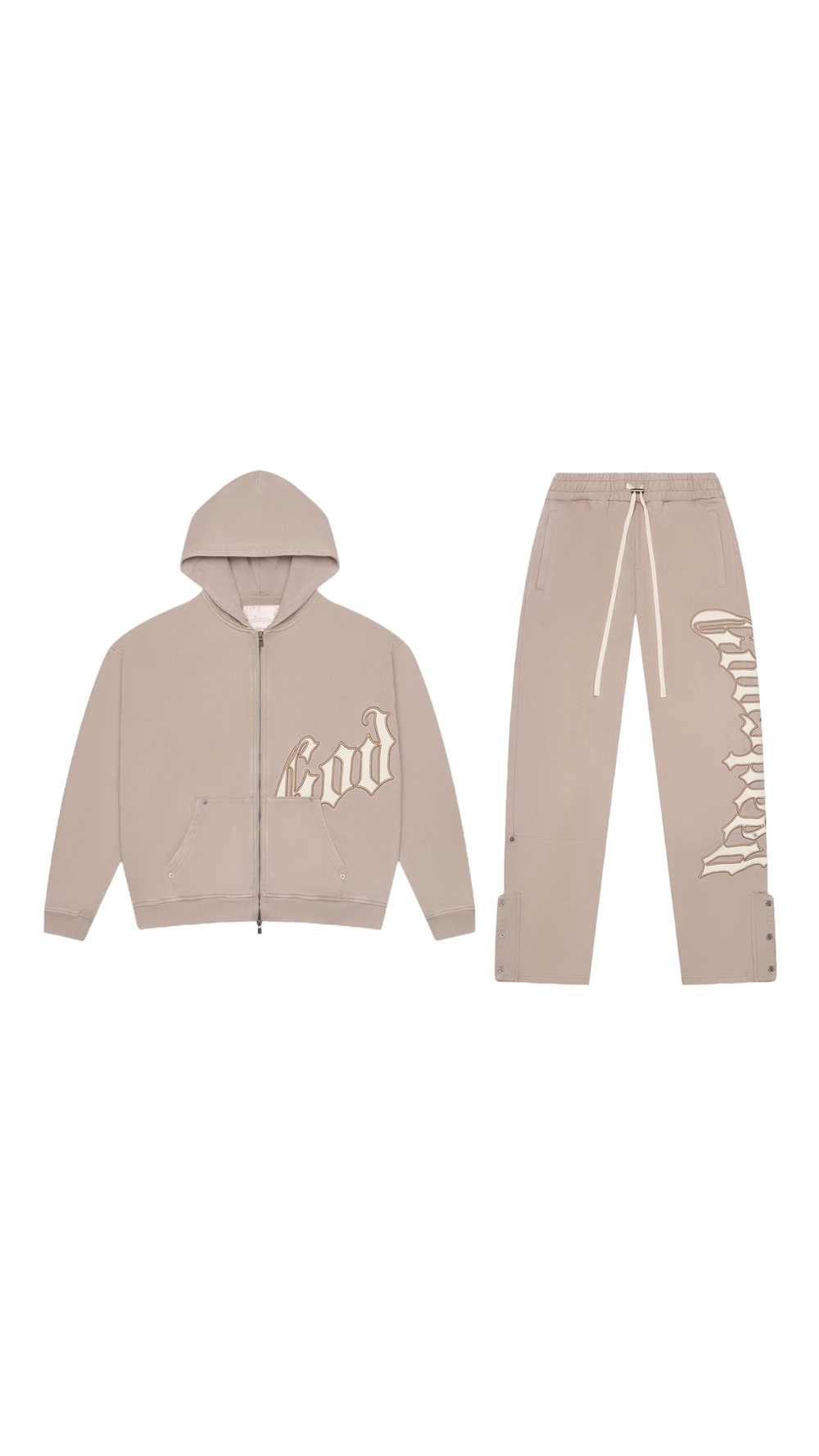 GODSPEED OG LOGO SWEATSUIT V2 (CLAY GREY WASH)