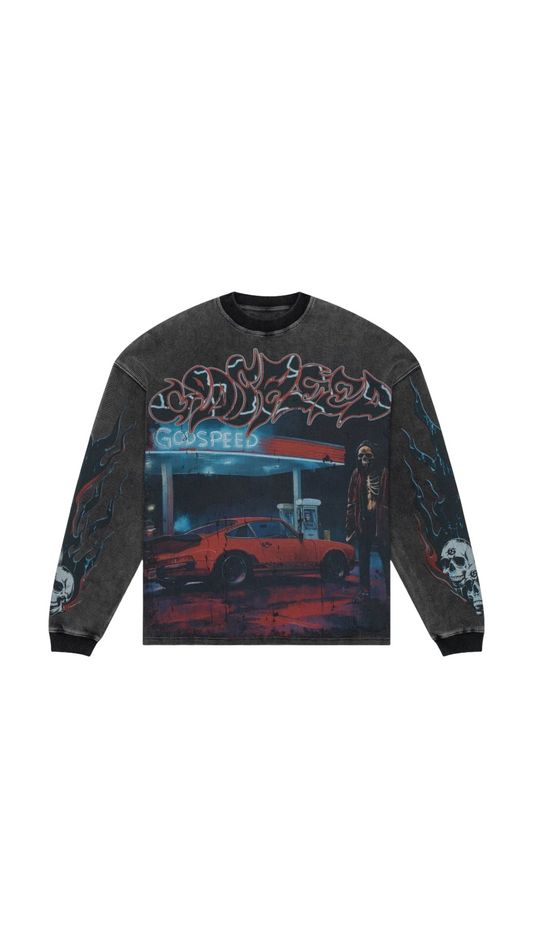 GODSPEED PIT STOP THERMAL LS (BLACK WASH)