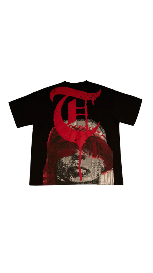 TRNCHS "COURAGE" BLACK TEE