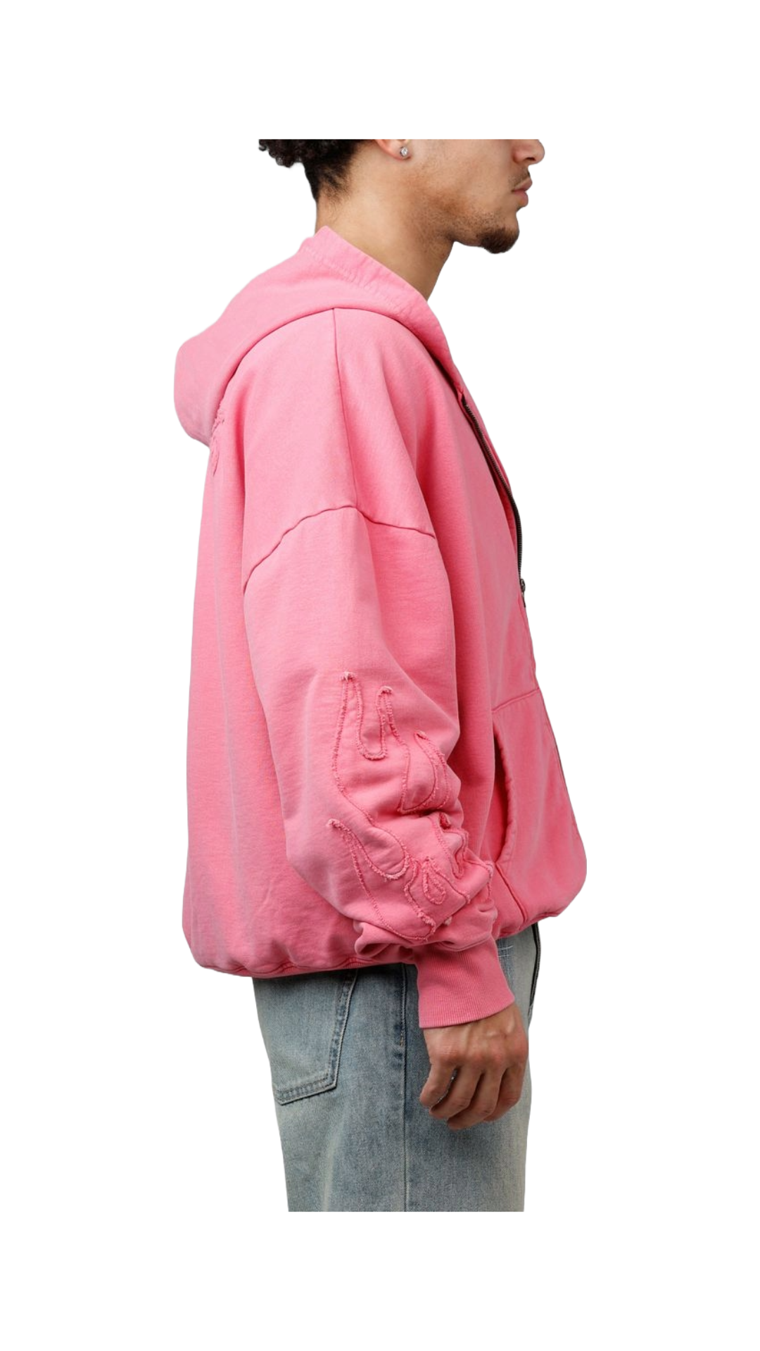 LOITER "INFERNO" PINK HOODIE