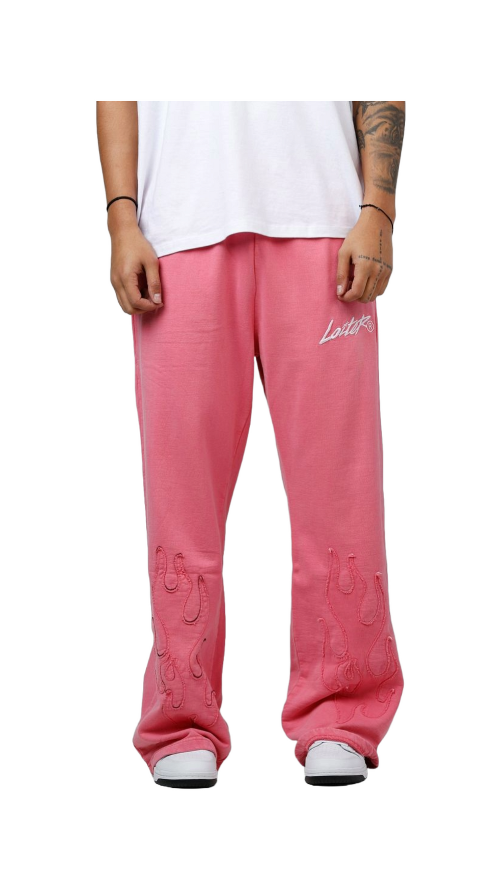 LOITER "INFERNO" PINK SWEATPANTS