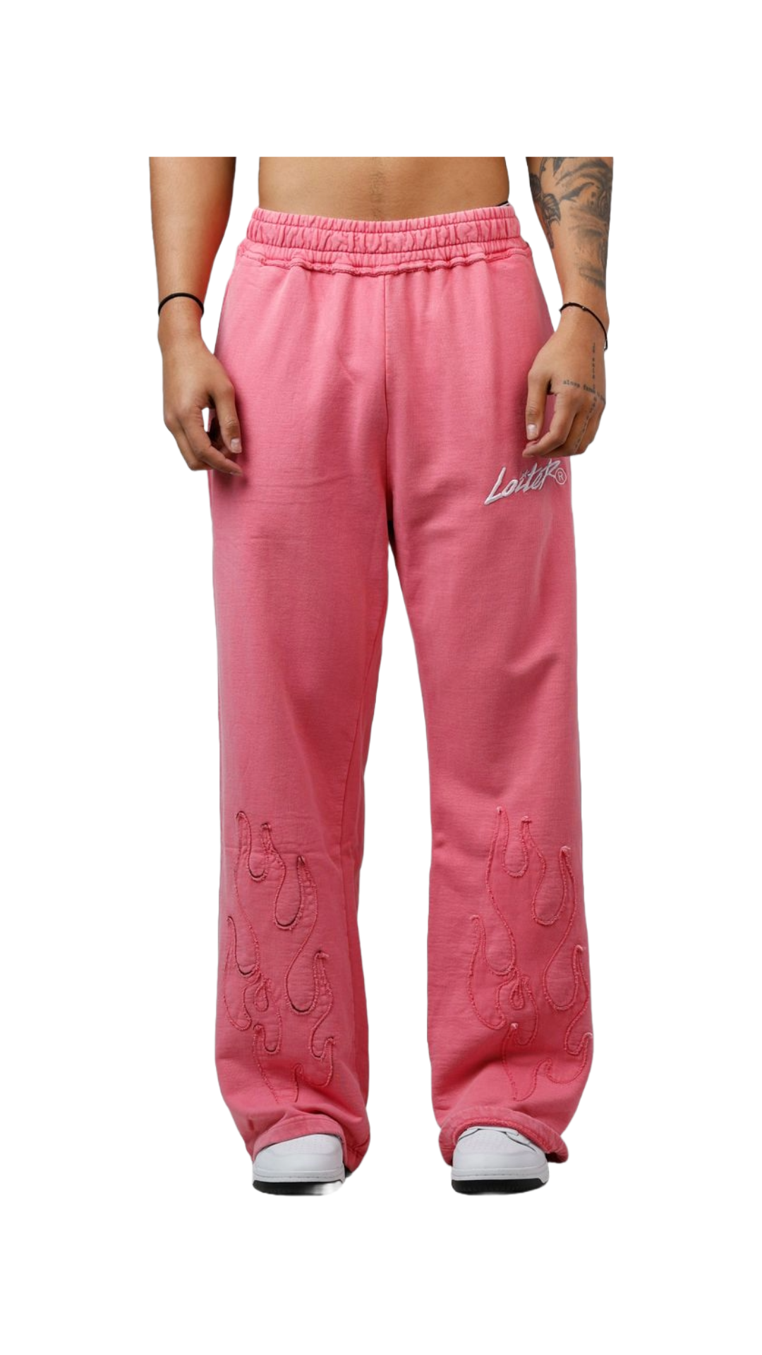 LOITER "INFERNO" PINK SWEATPANTS