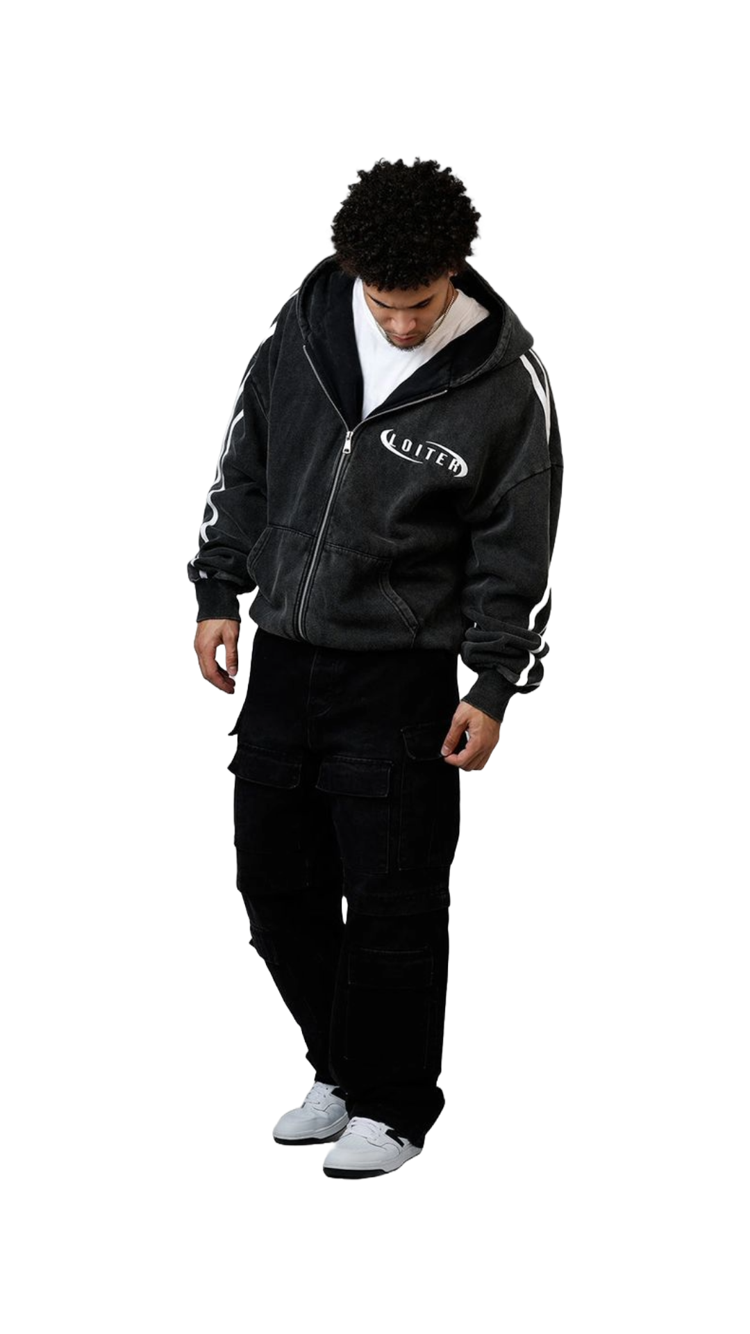 LOITER "NIGHT VISION" BLACK HOODIE