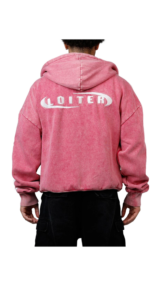 LOITER "NIGHT VISION" PINK HOODIE