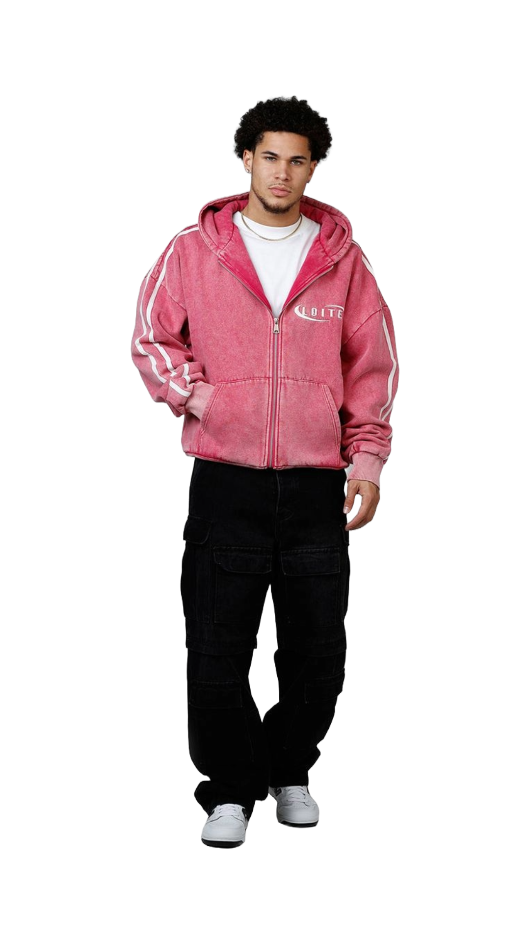 LOITER "NIGHT VISION" PINK HOODIE