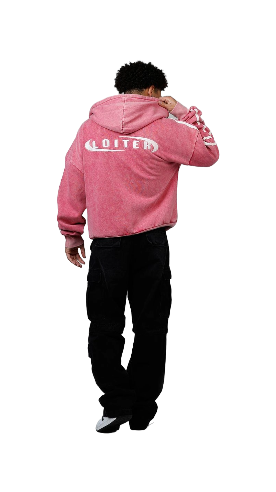 LOITER "NIGHT VISION" PINK HOODIE