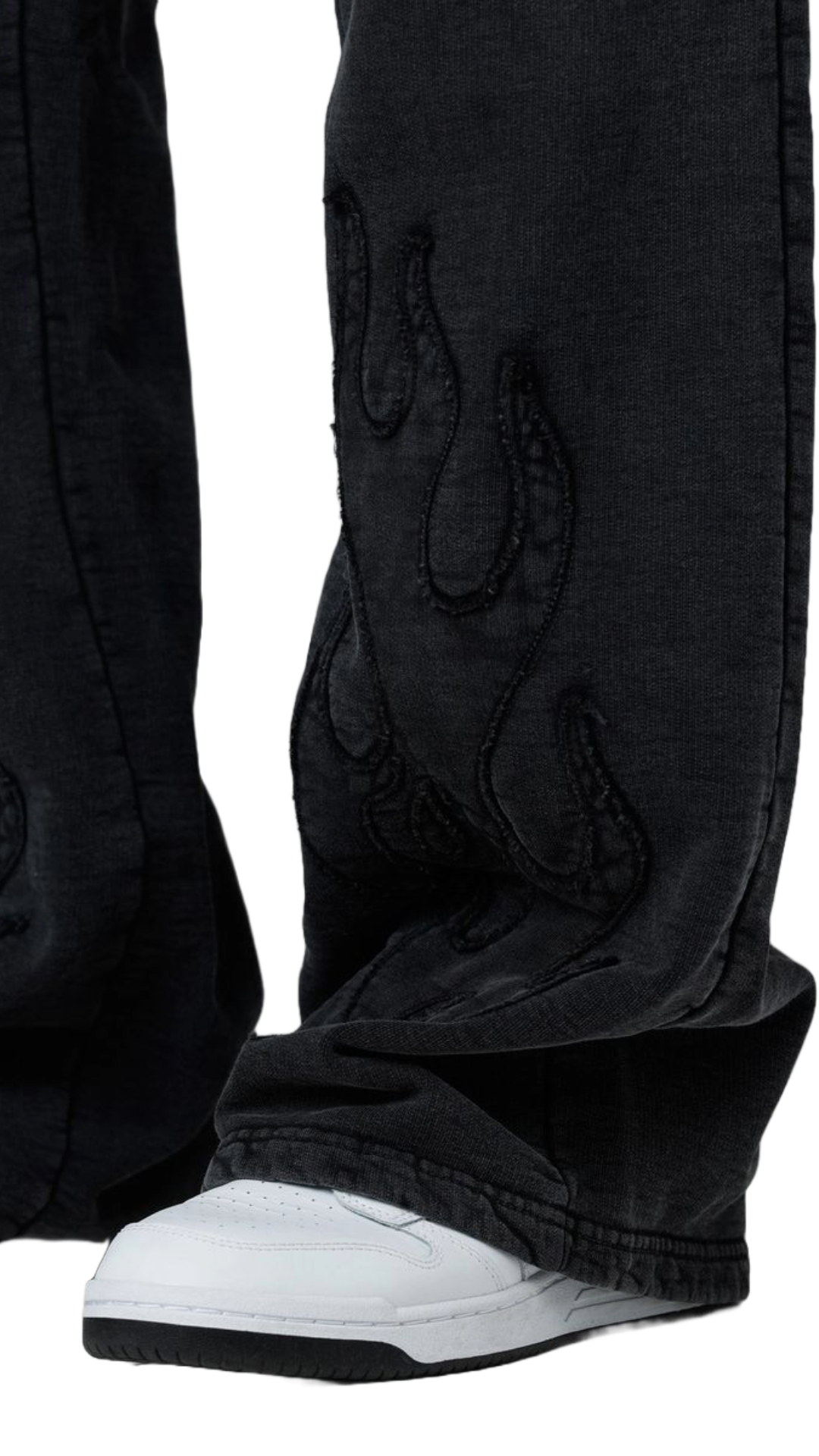 LOITER "INFERNO" BLACK SWEATPANTS