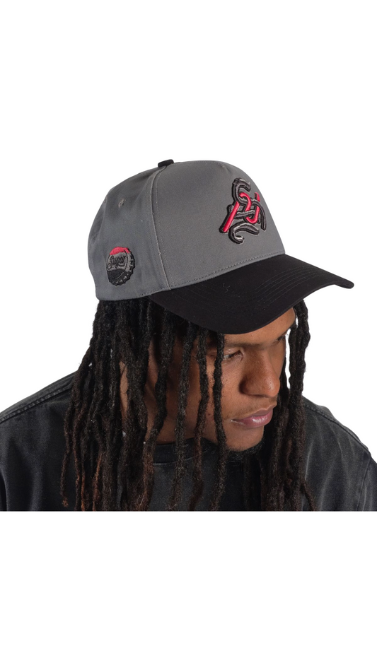 SH "ASPECT" TWILL HAT (GREY/BLACK)